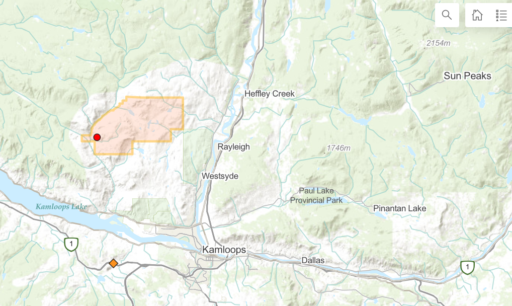 UPDATE TNRD issues evacuation alert, City of Kamloops monitoring